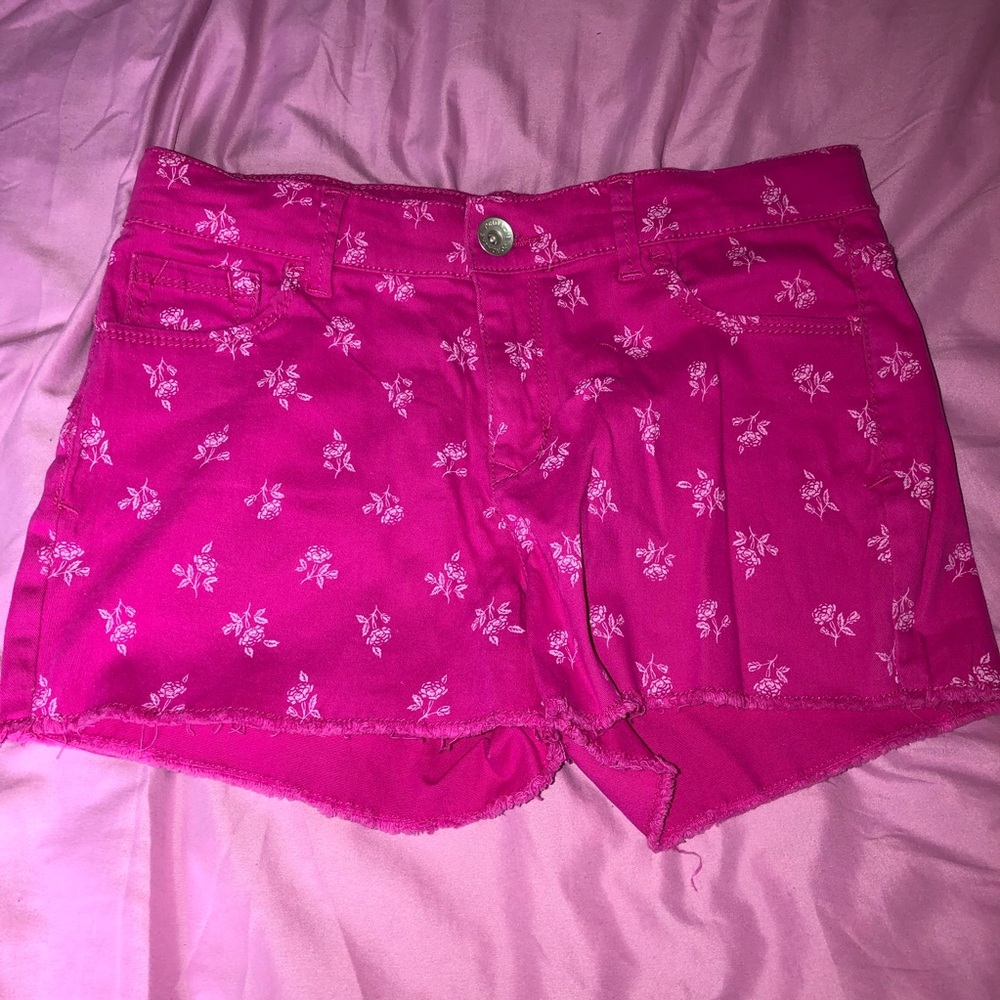 Adjustable Waist Denim Shorts